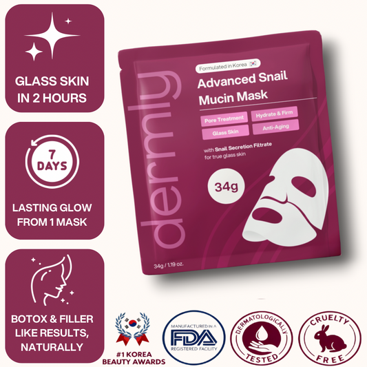 Dermly™ Advanced Snail 96 Mucin Face Mask